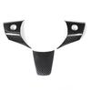 Carbon Fiber Steering Wheel Frame Cover Trim Fits for Tesla Model 3 17 19