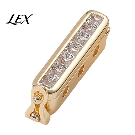 Jewelry Making Supplies Necklace Shortener for Thin Chains, Adjustable Chain Clip with Rhinestone, Clasp Adjuster Clasp, Bracelet