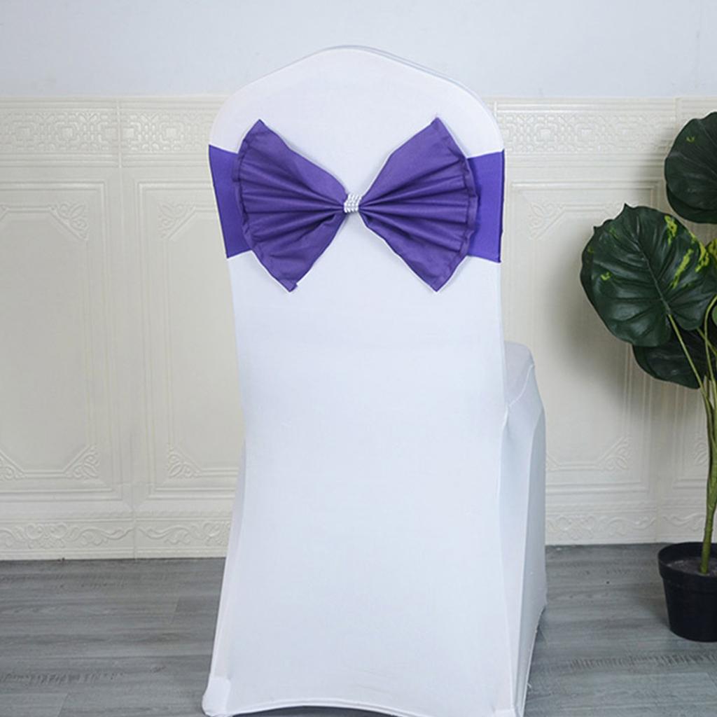 Элегантные банты на стулья, идеально подходящие для свадебных украшений, вечеринок по случаю дня рождения, украшения спинки стула, 1 шт.