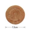 6 шт./набор подставок для напитков, набор круглых столовых приборов, подставок под тарелки, ковриков из ротанга, плетеных подложек, распродажа товаров