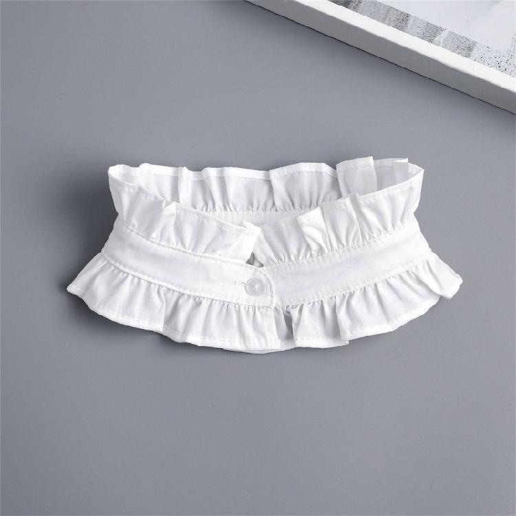 Винтажный плиссированный воротник-стойка с оборками, вставка, съемный воротник, ложный воротник блузки, жабо, чокер, модные заявления