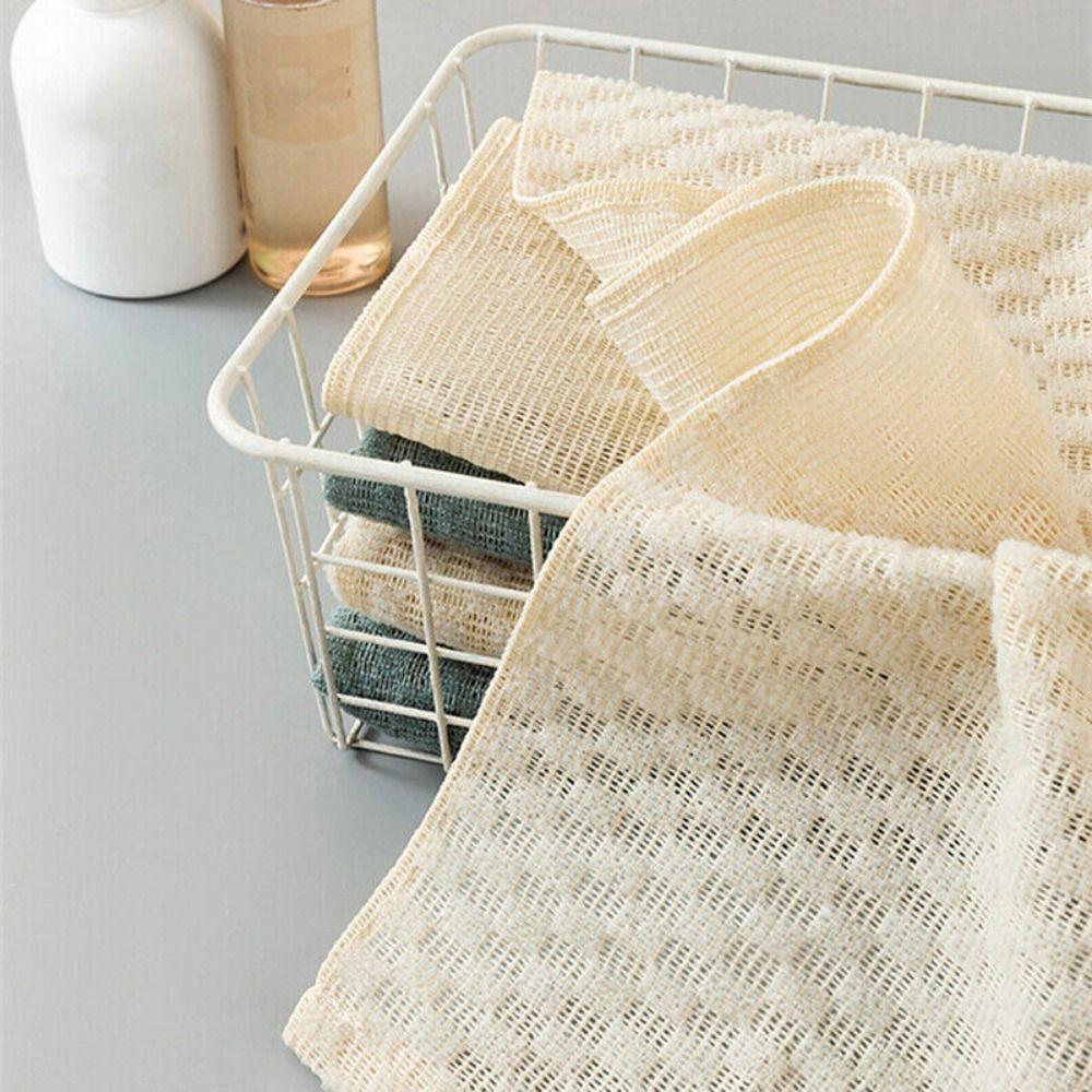 Отшелушивающее японское полиэстеровое полотенце, мочалка для мытья, скраб для душа, полотенца для душа, губка для душа