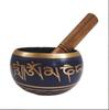 Blue-Gold Singing Bowl and Wooden Striker Stick