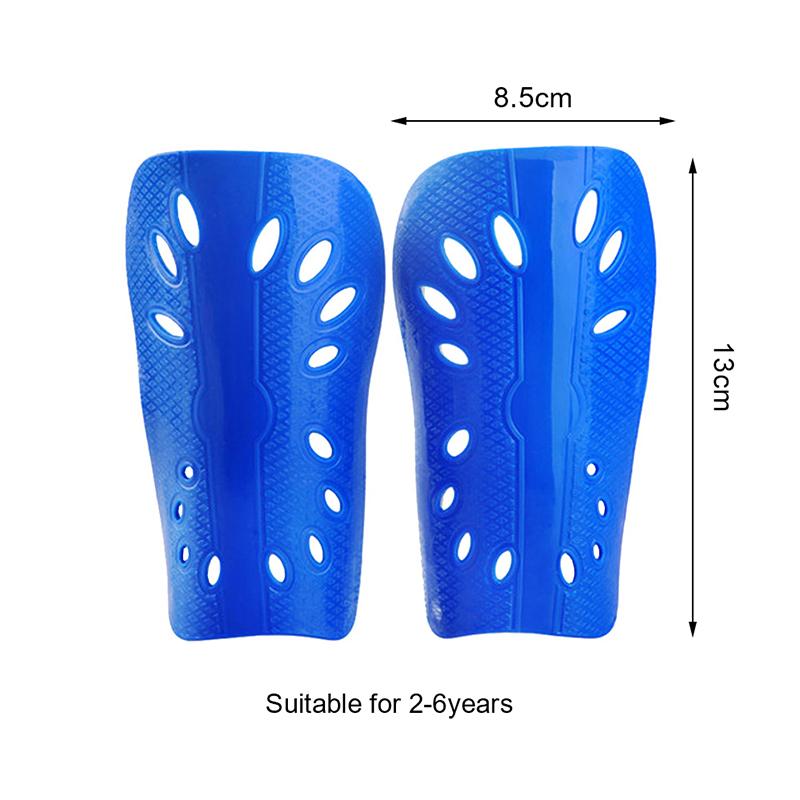 1 Pair Breathable Football Shin Pads Plastic Soccer Guards Leg Protector for Kids & Adults Protective Gear