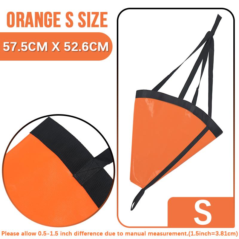 18-53'' Sea Drogue Anchor Float Marine Kayak Drift Rowing Boat Fishing Brake Lifeboat Anchor Yacht Traction Rope Buoy Ball