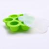 Large Baby Silicone Complementary Food Box Storage Box Silicone 7 Holes Ice Lattice Food Grade Silicone Ice with Lid