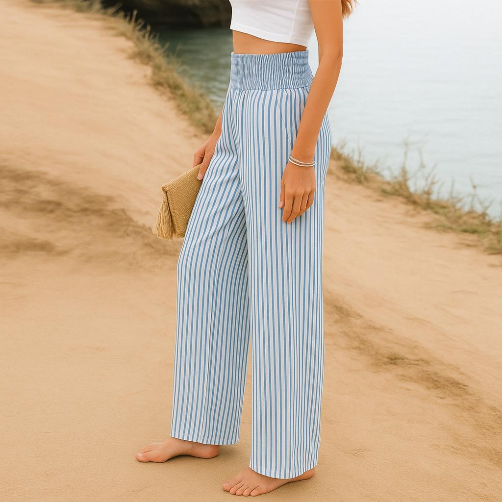 Женские повседневные брюки, свободные мягкие однотонные широкие брюки, длинные брюки с высокой талией, прямые брюки