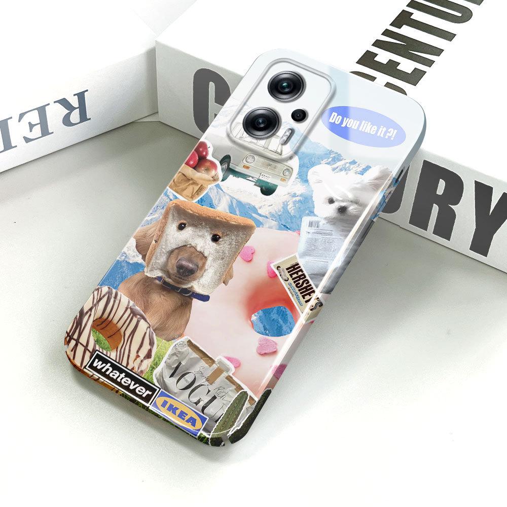 Универсальный пленочный чехол для телефона с мультяшным рисунком, твердый корпус, полное покрытие, противоударный защитный чехол для камеры