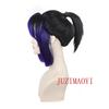 Anime Kochou Shinobu Synthetic Wig Black Purple Gradient Lovely Ponytail Hair Cosplay Wig Heat Resistant Wigs Halloween