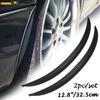 Universal Carbon Fiber Wheel Eyebrow Arch Fender Flares Cover Trim Mudguards Protective Lip Strips Mud Flaps Car