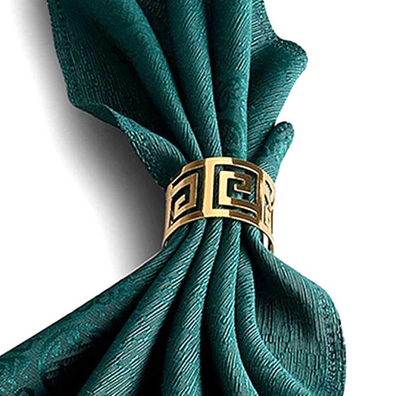 6pcs Serviette Rings Alloy Napkin Holder West Dinner Towel Napkin Ring Party Decoration Table Decor