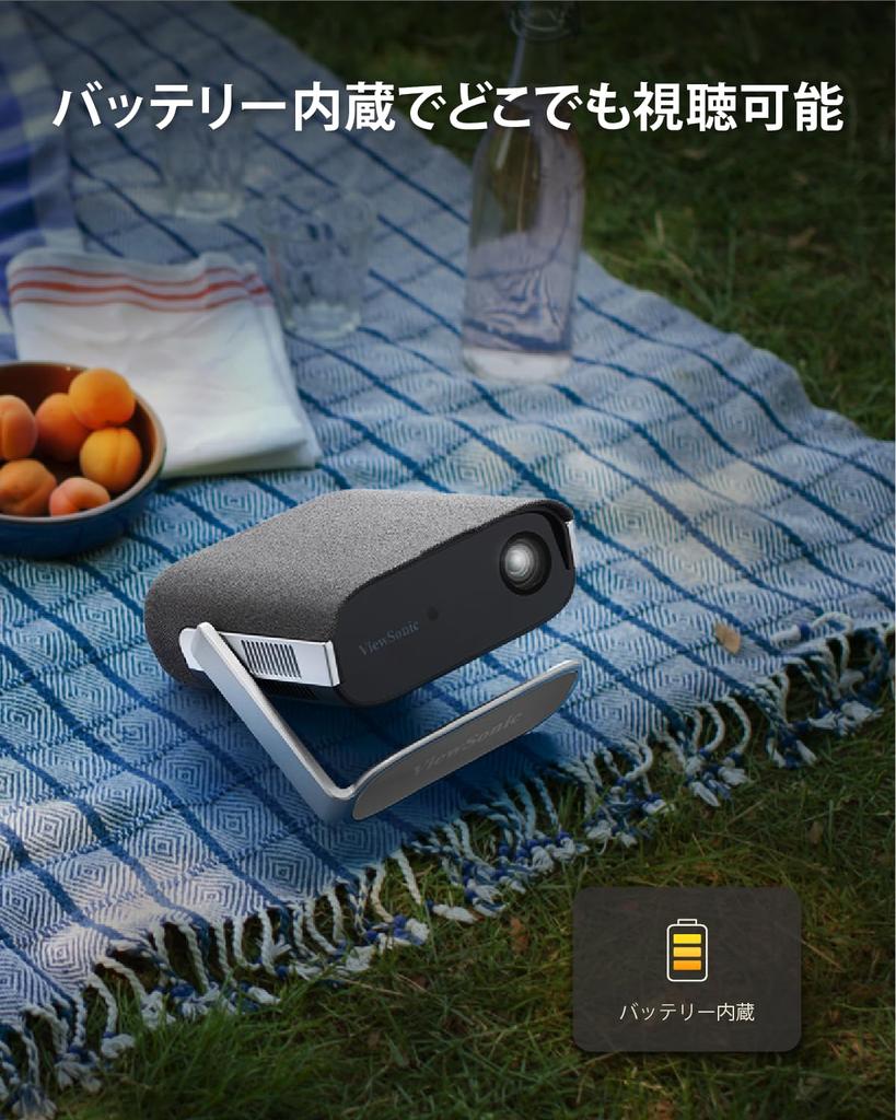 ViewSonic M1 Max Mobile Projector with Google Full HD Ceiling 500 LED Battery Harman Kardon Automatic Keystone and Home [Equipped TV, Netflix, 1080p,