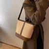 Small Bag New Fashion Canvas Shoulder Bag Casual Women's Bag Versatile Work Commuter Bag Bucket Bag