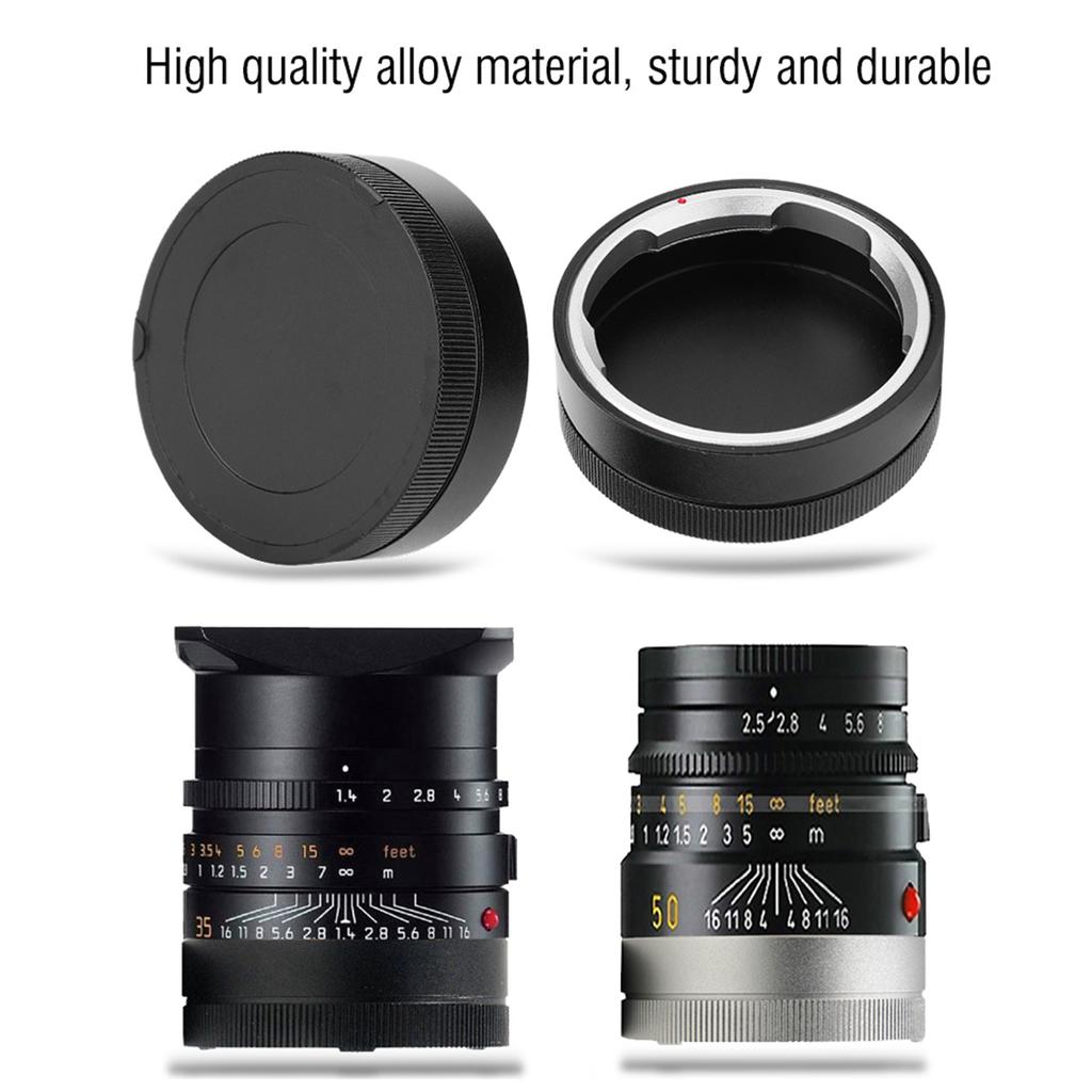 Профессиональная металлическая задняя крышка объектива для объективов камер LEICA M Mount, аксессуар для фотосъемки, черный цвет