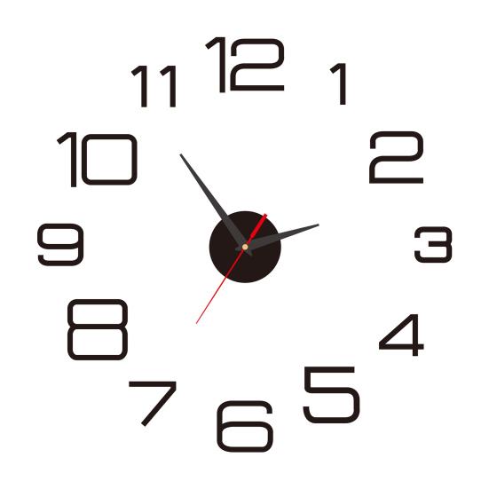 Luminous Wall Clock Silent Movement Easy-to-read Simple Installation Decorative DIY Wall Clock for Living Room Bedroom