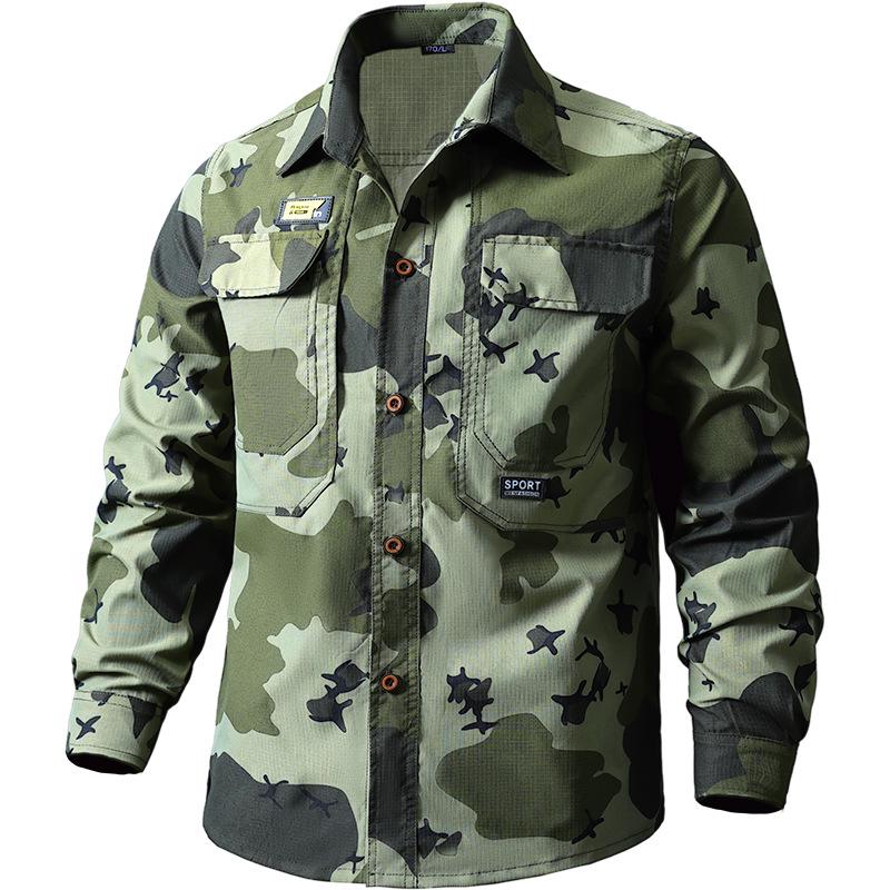 Men's Quick-Dry Summer Workwear Set: Breathable, Sun-Protective Suit for Outdoor Construction and Workshop Tasks