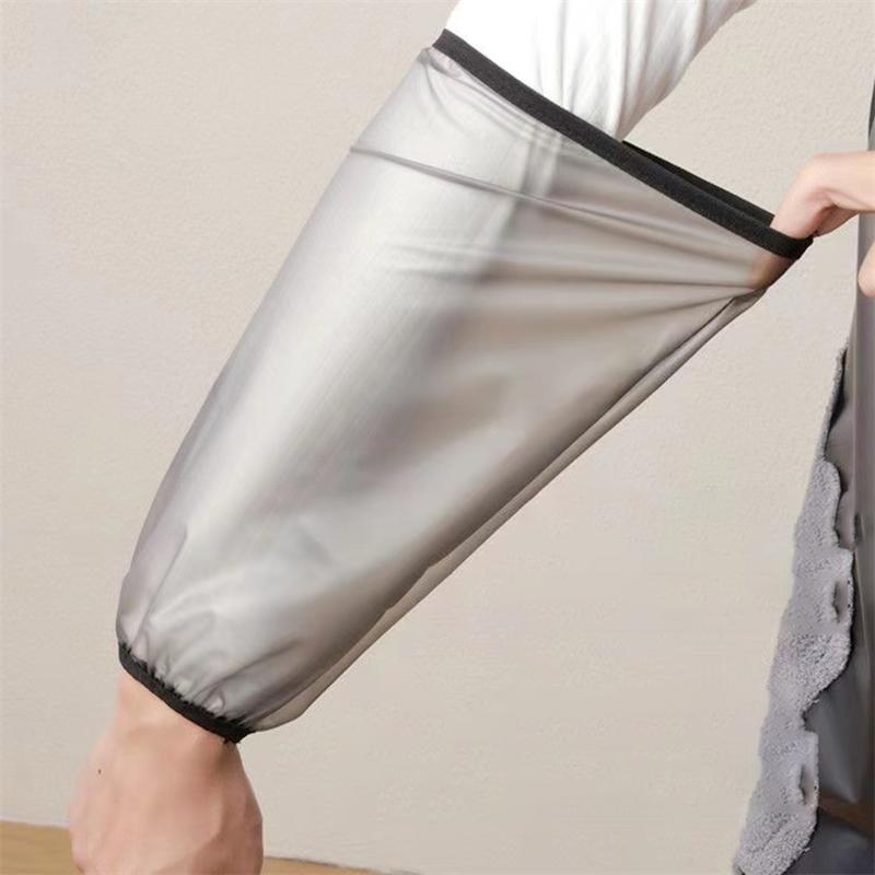 2 Pair TPU Waterproof Oversleeves Anti-Dirty Housework Cleaning Arm Sleeves Sleeve Cuff Arm Cover Kitchen Apron Accessories