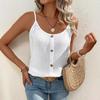Женские топы на тонких бретелях Легкая повседневная футболка для повседневной женской одежды летний жилет