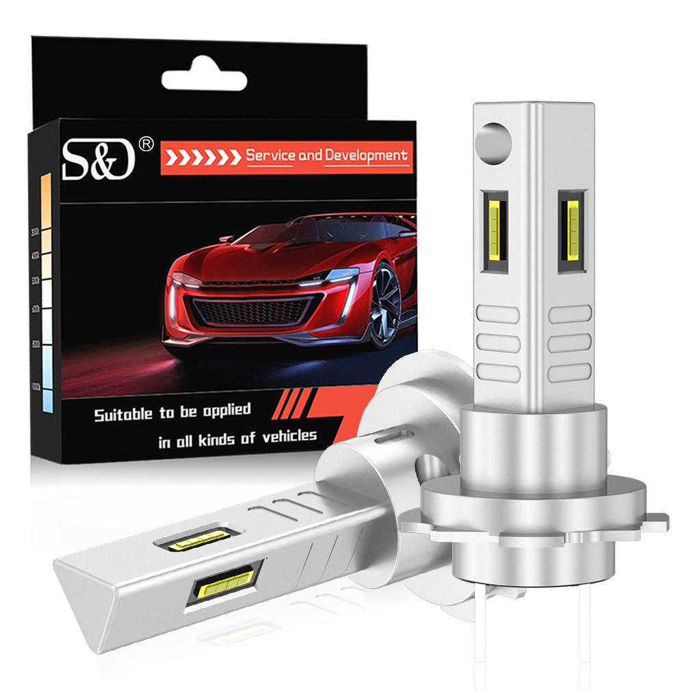 2 шт. 3-сторонние 20000LM H7 светодиодные автомобильные противотуманные фары Canbus мотоциклетные светодиодные фары для беспроводных CSP авто мини H7 мото фары авто противотуманные фары 6000K