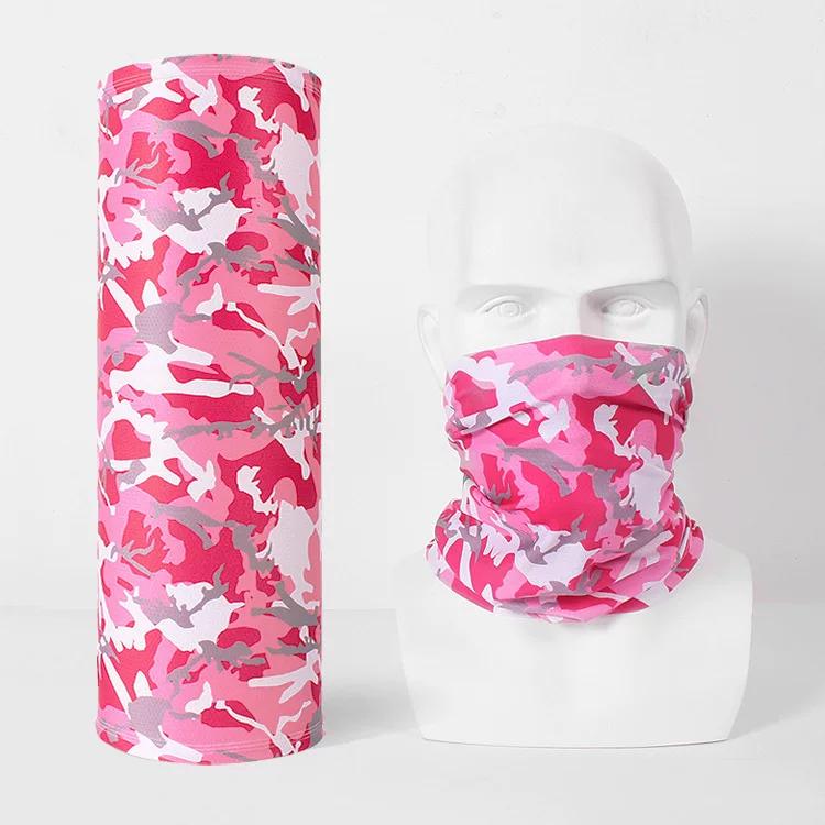 [Buy One, Get One Free] Outdoor Sports Ice Silk Magic Headscarf Camouflage Sun Protection Cycling Mask Summer Thin Neck Scarf