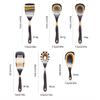 Meal Spoon Wood Spatula Not Deform with Hanging Hole Kitchen Utensils Set Moroccan Style Heat Resistant Cooking Utensils Set