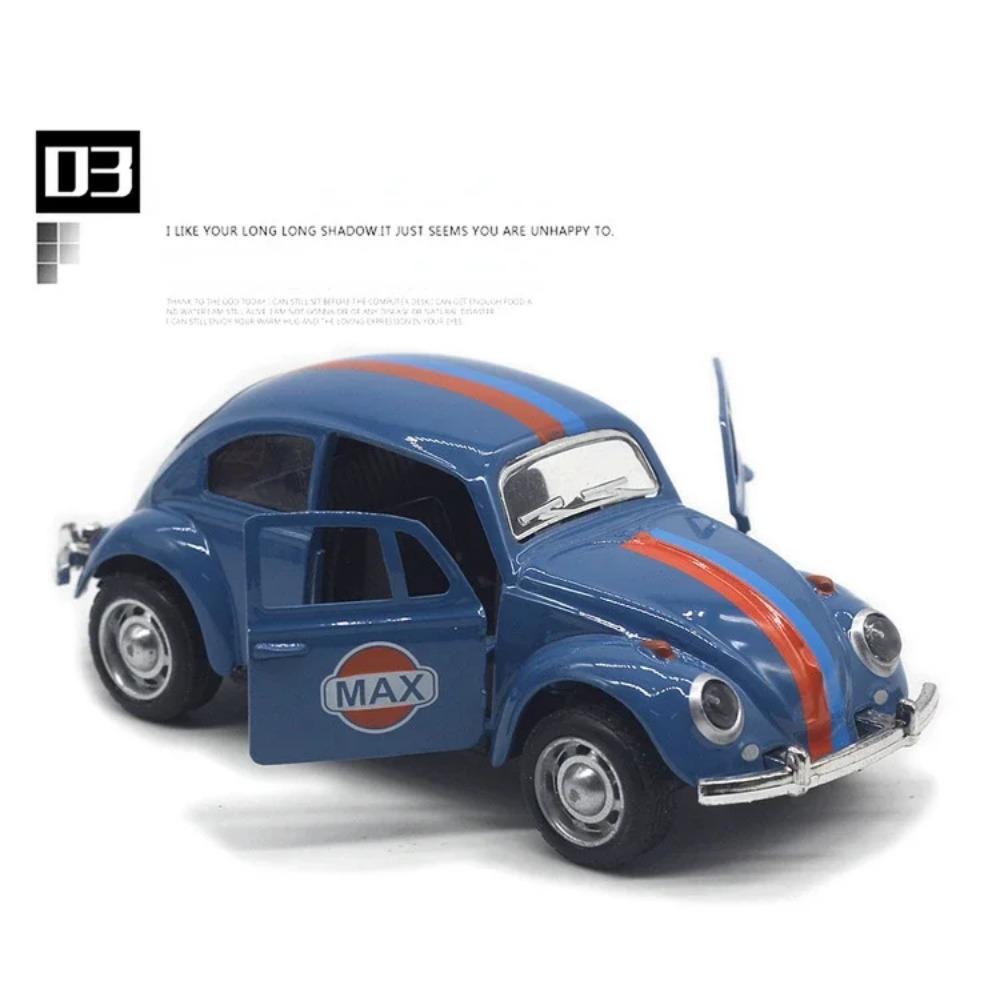 1/32 Scale Beetle Alloy Car Diecasts Metal Classic Toy Model with Pull Back Function Vehicles for Child Gifts