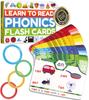 Phonics Flash Cards Learn To Read In 20 Steps Digraphs CVC Blends Long Vowels Games for Kids Ages Kindergarten 1st Grade 2nd Grade Homeschool