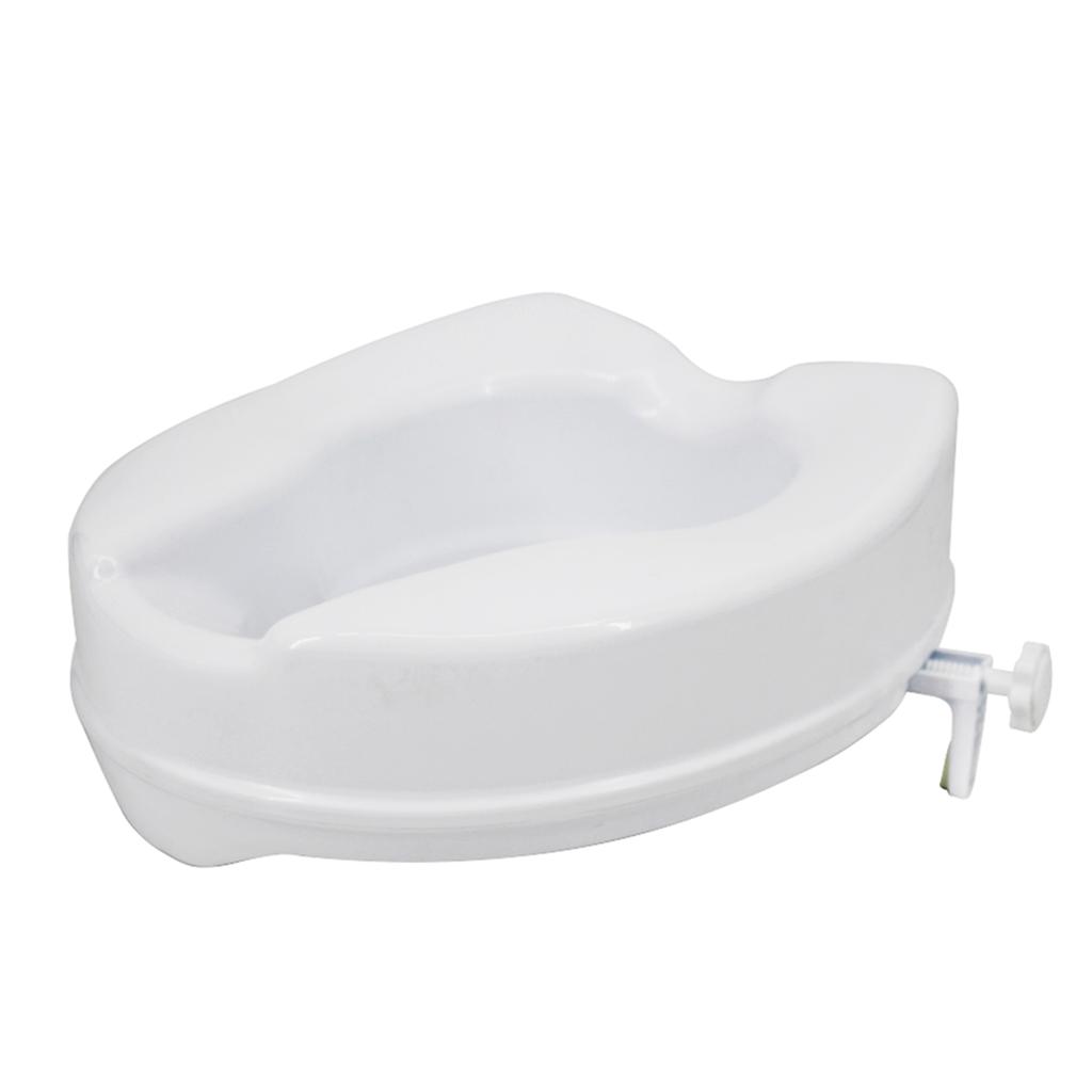 Raised Toilet Seat with Lid 300 Lbs Heavy Duty Elevated Toilet Seat with Tightening Clamps Raised