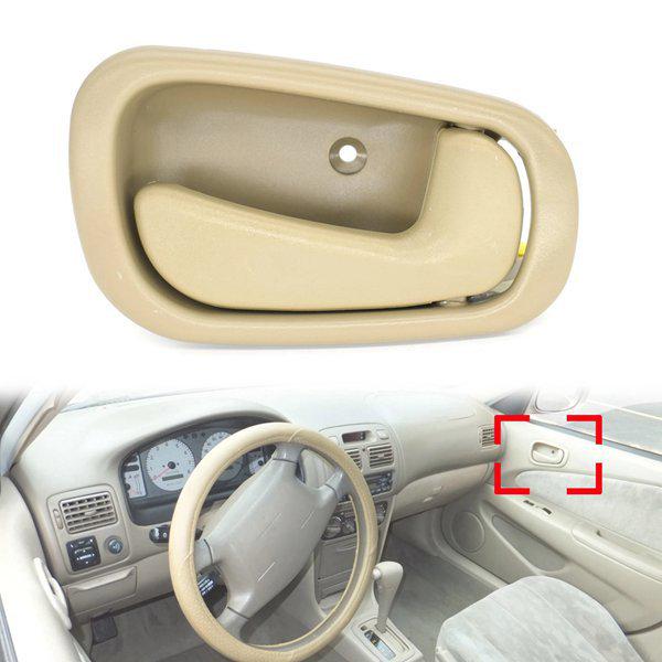 Пара ручек двери автомобиля, совместимых с Toyota Corolla 98-02, номера деталей 6920602050E0 и 6920502050E0