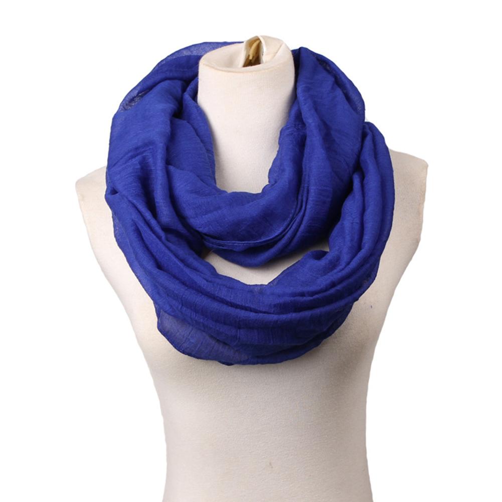 Winter Thick Soft Fabric Knit Loop Circle Scarf for Women