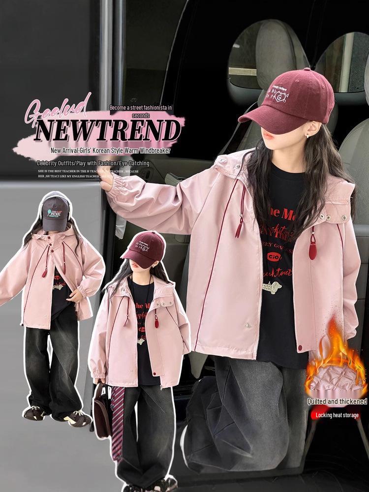Трендовая ветровка для девочек 2025 - Стильная осенне-зимняя верхняя одежда для учениц средней школы
