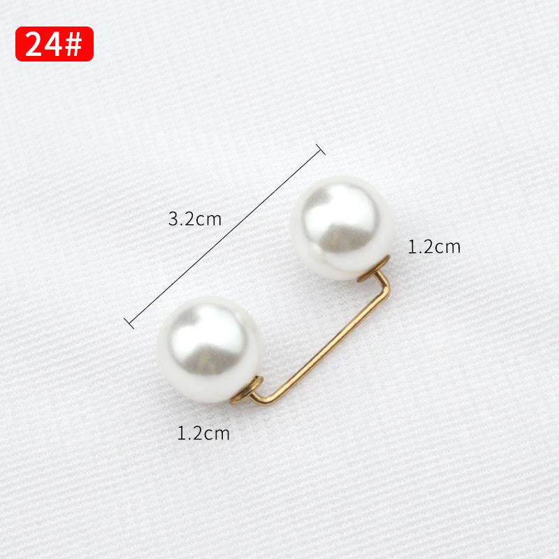 Булавка на талию с жемчужной летней брошью, пряжка для джинсов Anti-Exposure