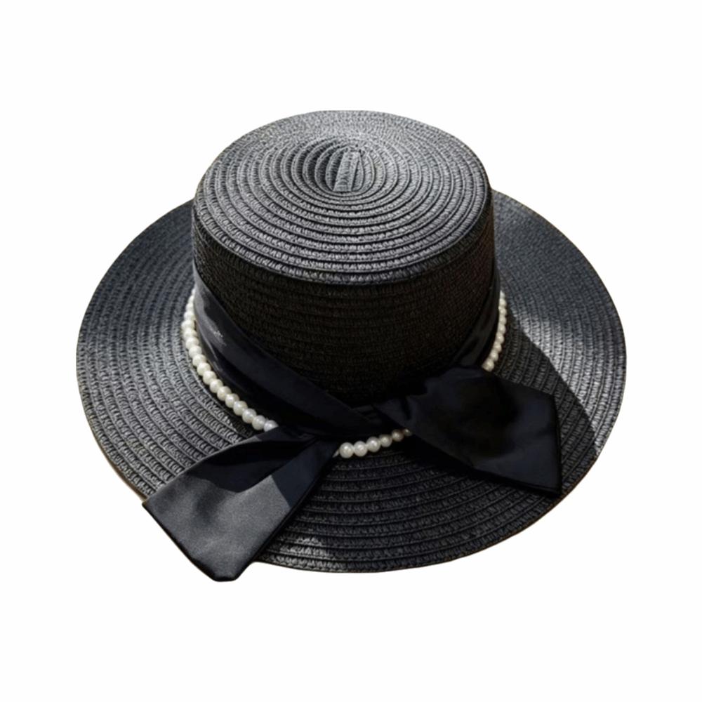 Silk Bow Bucket Hat Multicolor Beach Hat French Sun Visor Hat Summer Outdoor