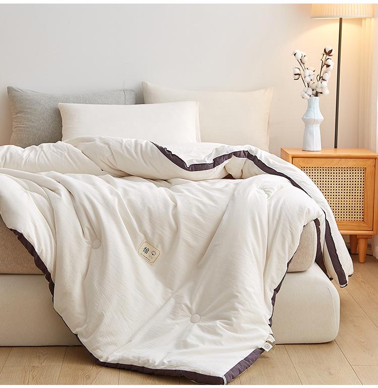 Толстое зимнее одеяло из хлопка Синьцзяна, теплое пушистое для всех сезонов - Односпальное и двуспальное размеры