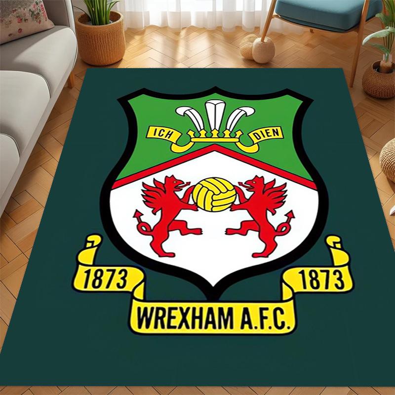 Heritage Pride: Wrexham A.F.C. carpet Suitable for all seasons Living room and bedroom mats Doormat Room Office chair cushion