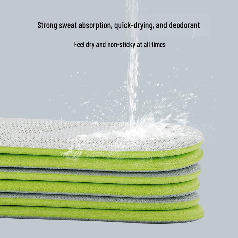 Мужские полынные влагоотводящие, устойчивые к запаху спортивные стельки, тонкие и мягкие для лета, для ношения босиком, для женских военных тренировок