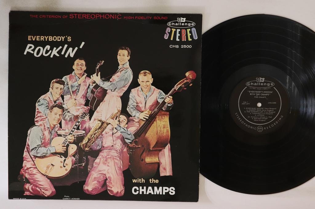 LP Record CHAMPS - Everybody's Rockin' CHS2500 CHALLENGE 1959 US Rock Used