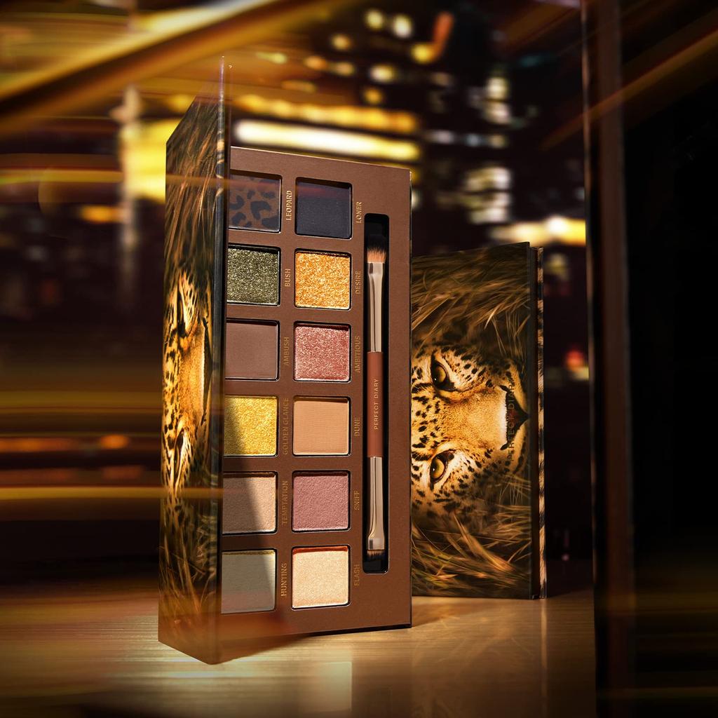 PERFECT DIARY Палетка теней для век Animal x 12 (1.2г цветов) (Золото)