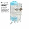 Transparent Hamster Water Bottle Holder Acrylic Sturdy Magnetic Base Holder Wall-mounted Without Bottle Small Pet Kettle Holder