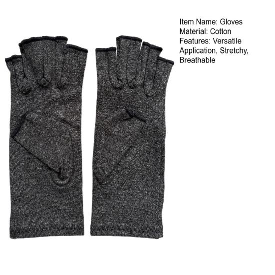 Arthritis Compression Gloves Women Men Breathable Half-Finger Gloves Stretchy Hand Arthritis Relief Gloves