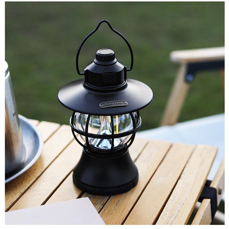 Уличный портативный кемпинговый фонарь Бесступенчатое диммирование Палаточный свет Атмосферный теплый свет Лампа для кемпинга с зарядкой
