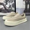 Mens Ice Silk Casual Shoes Summer New Breathable Soft-sole Casual Flats Shoes Canvas Shoe Outdoor Comfortable Sneakers Man Tenis