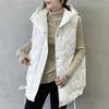 Winter New European Hooded Versatile Thickened Loose Meat-covering Jacket Women's Tide Medium and Long Down Cotton Vest