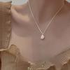 Korean Style Pendant Irregular Shell Jewelry Zinc Zinc Alloy Pearl Necklace Women Clavicle Necklace