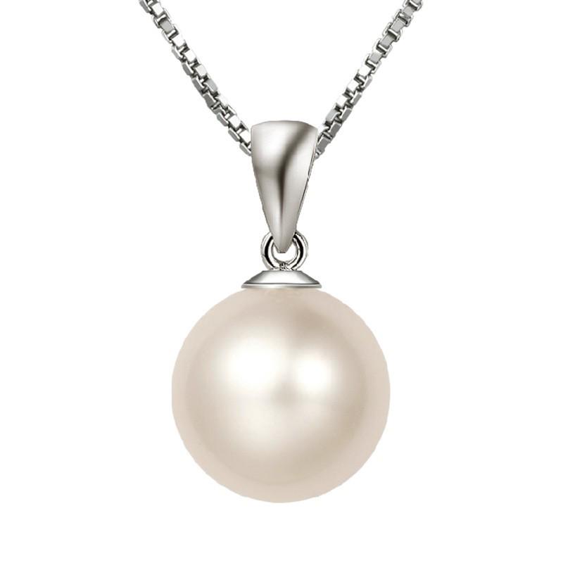 Korean Retro Ethnic Shell Pearl Pendant Necklace - Minimalist Women's Fashion Jewelry