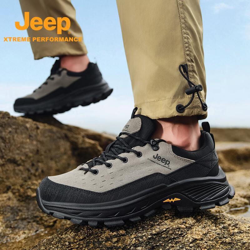 Jeep Мужская нескользящая обувь для хайкинга и повседневной ходьбы