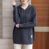 Autumn Winter Large Size Women Sweaters Korean Loose Pullovers Female Mid Hooded Knitted Sweater