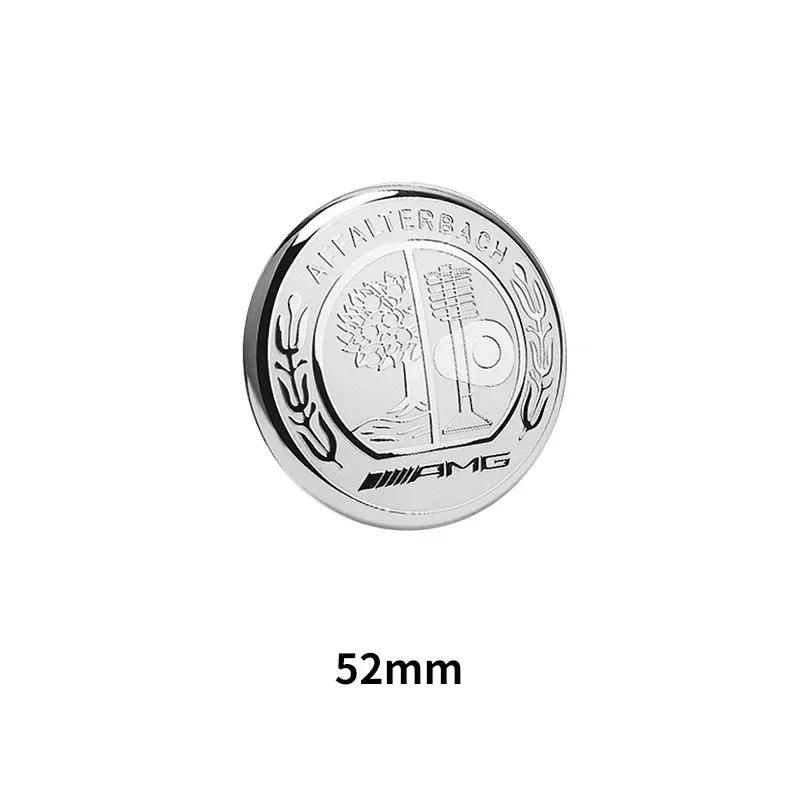 2025 For Mercedes-Benz 1pcs 52mm 58mm Car Steering Wheel Sticker Auto Interior For Mercedes Benz AMG W212 W213 W205 W177 V177 W2