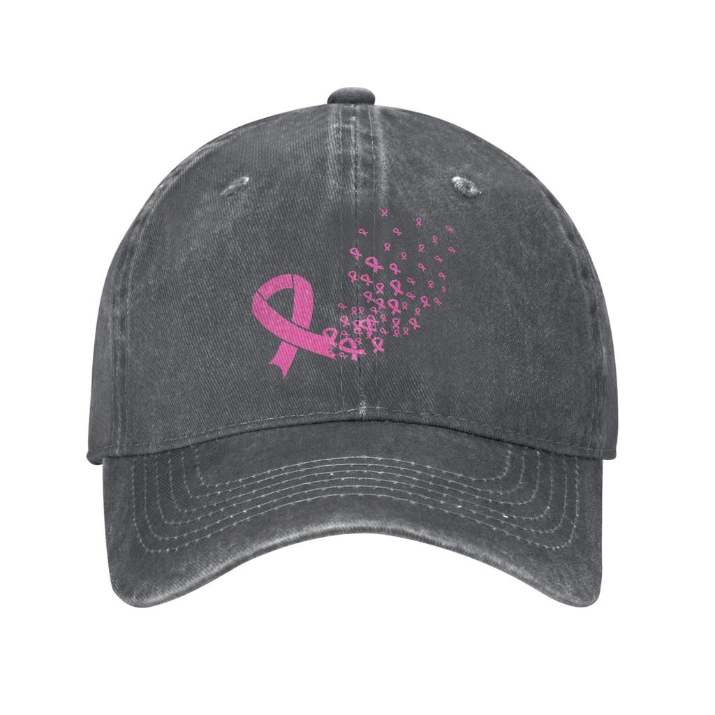 Breast Cancer Ribbon Wonder Baseball Cap Vintage Distressed Denim Washed October Fighter Snapback Outdoor Adjustable Hats