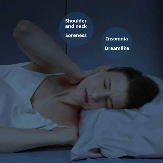 Подушка с эффектом памяти, медленный отскок, эластичная, облегчающая боль в шее, охлаждающая, шелковистая